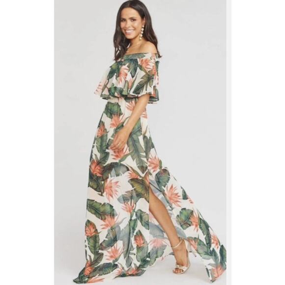 Show Me Your MuMu Dresses & Skirts - Show Me Your Mumu Hacienda Maxi Dress Womens M Paradise Found Tropical‎ Resort